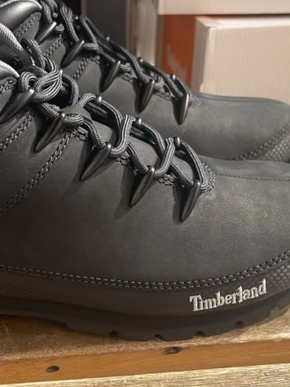 TIMBERLAND MEN'S EURO SPRINT MID LACE BOOT BLACK 6361R-001 ALL SIZES